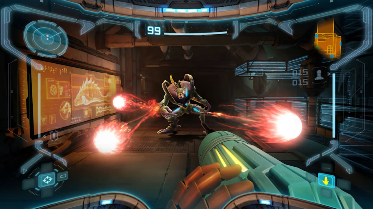 Screenshot from the video game Metroid Prime (2002).