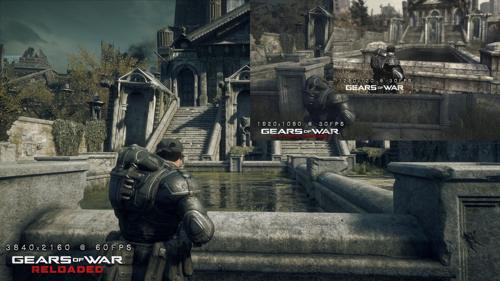 Gears of War: Reloaded visual comparison