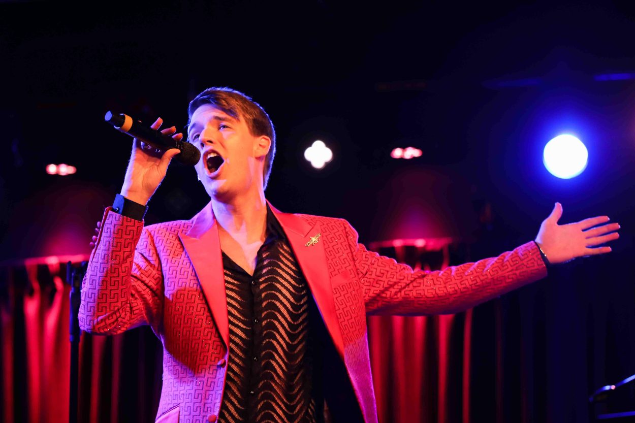 Mark William performing