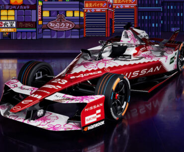 Nissan Formula E Team Brings Retro Gaming to the Track with 8-Bit Sakura Livery