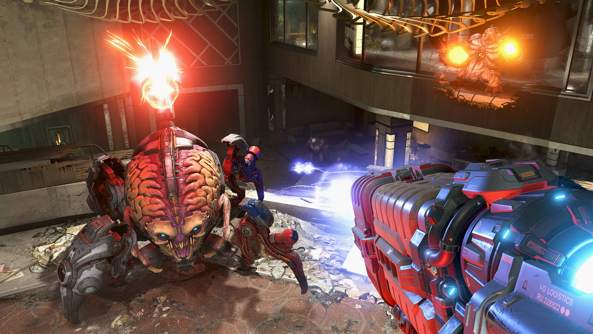 Doom Eternal Arachnotron Demon Enemy Fight Combat Doom Slayer