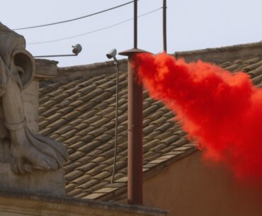 Crowd cheers as red smoke at Vatican announces new Nintendo Direct is coming soon