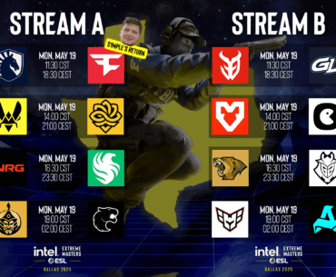 IEM Dallas Day 1 match times