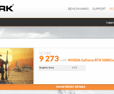 RTX 5080 OC 3dmark demo