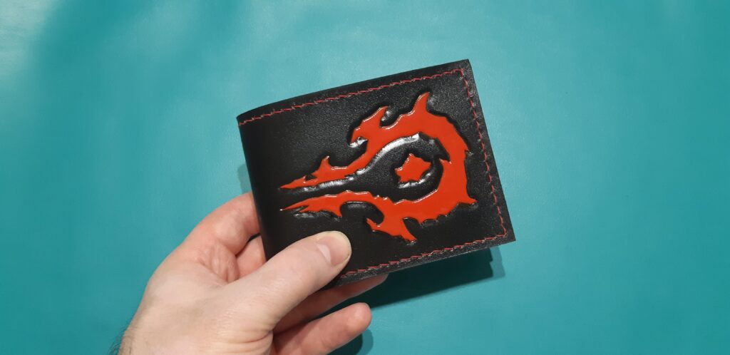 The wallet I made for my Warcraft pal