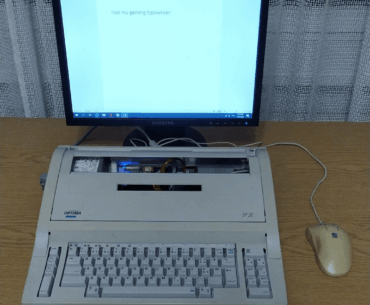 I turned an old typewriter into a gaming typewriter!