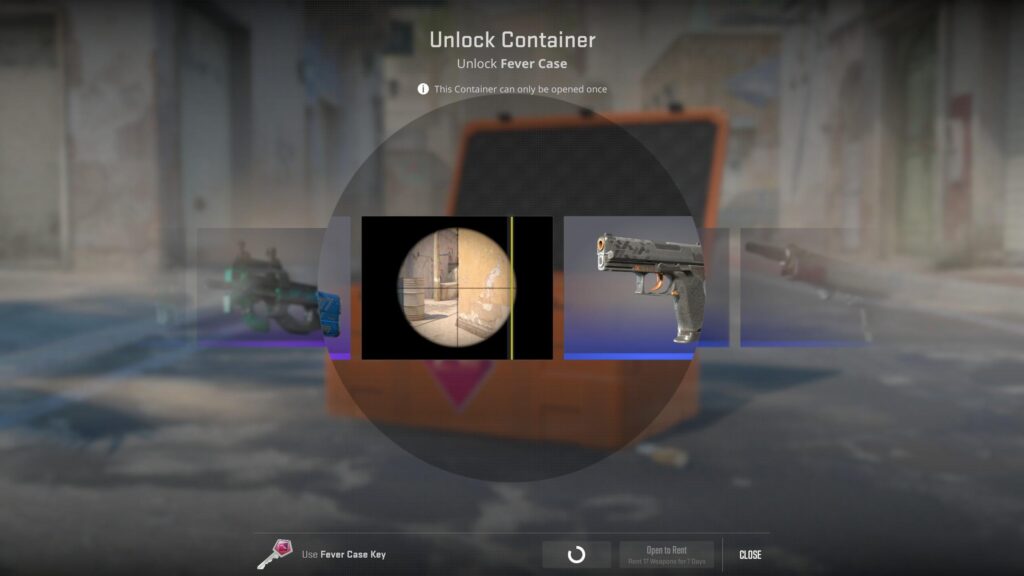 Guys I got a top-mid sniper from a case