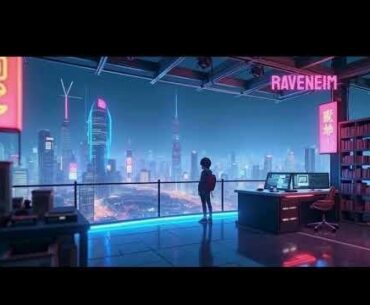 [OC] Cyberpunk Lofi Mix – Night ride through neon ruins