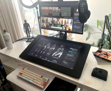 Had a bland office, geared it up, put up some posters, got a new wacom, feeling a lot more productive now!