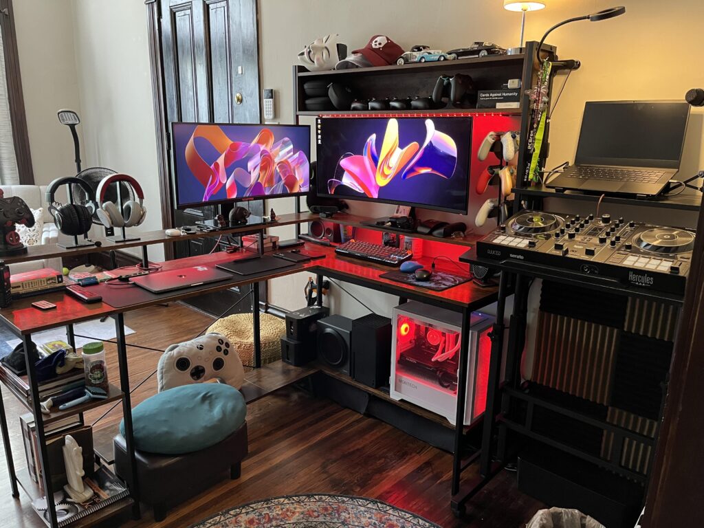 Wife Approved Living Room Battle Station