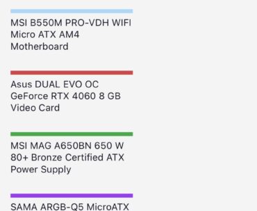 Gonna build my first pc, it all costs 730$ usd. any things i should swap out or do?