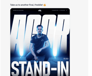 acoR to stand in for GamerLegion at IEM Dallas