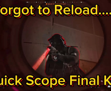 Forgot to reload on Final Circle...