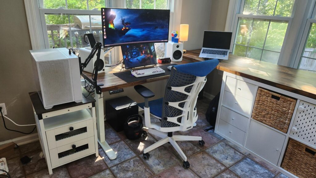 Custom Built Workstation for The Sunroom