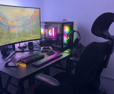 dual monitor setup for 32inch main