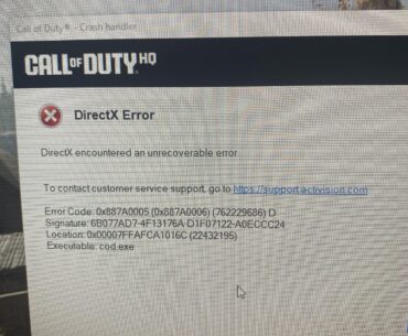 DirectX Error