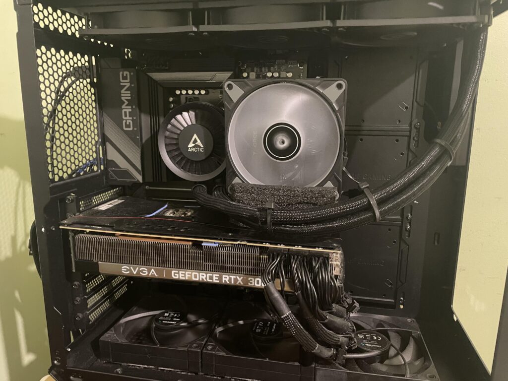 Jokes aside this is my actual ram fan until the bracket from Ali express comes…