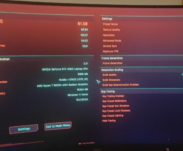 Cyberpunk 2077 running 80+ FPS on a 500€ laptop — the future is now, chooms