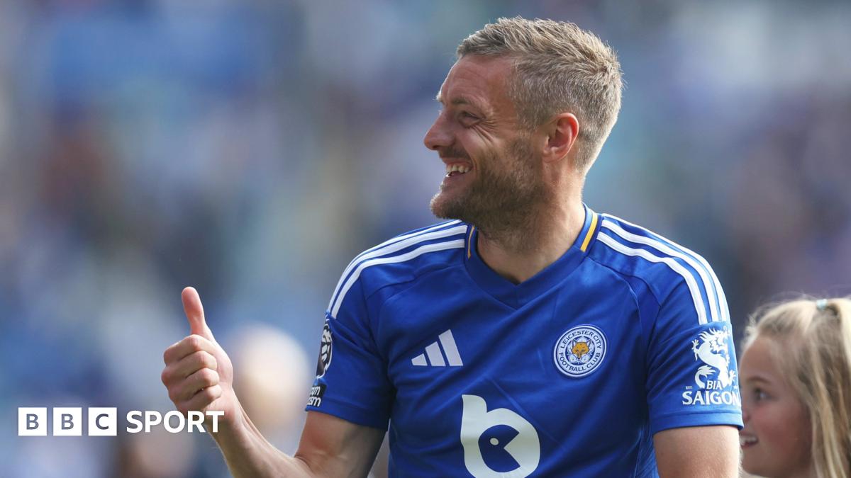 Jamie Vardy: Leicester City striker scores 200th Foxes goal in farewell game Jamie Vardy celebrates against Ipswich