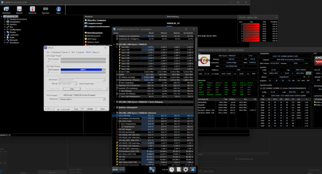 Are the voltages safe? I did a 200 MHz OC with 10 PBO and -23 mV across all cores. (Now with HWiNFO64)