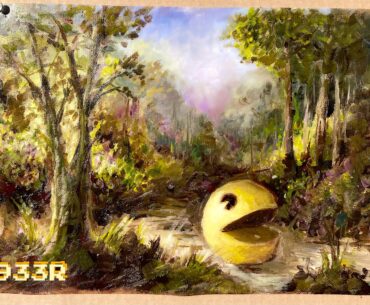 My Pac-Man oilpainting.