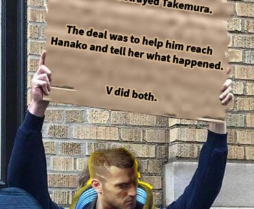 You meet Hanako at Embers to discuss th terms different deal, and choose the ending before committing to/against it.
