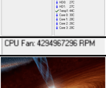 CPU FAN moving at 5.7% the speed of light.