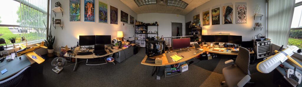 A somewhat typical day in my office.
