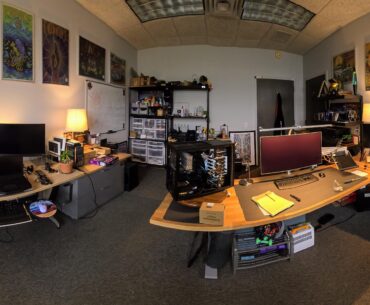 A somewhat typical day in my office.