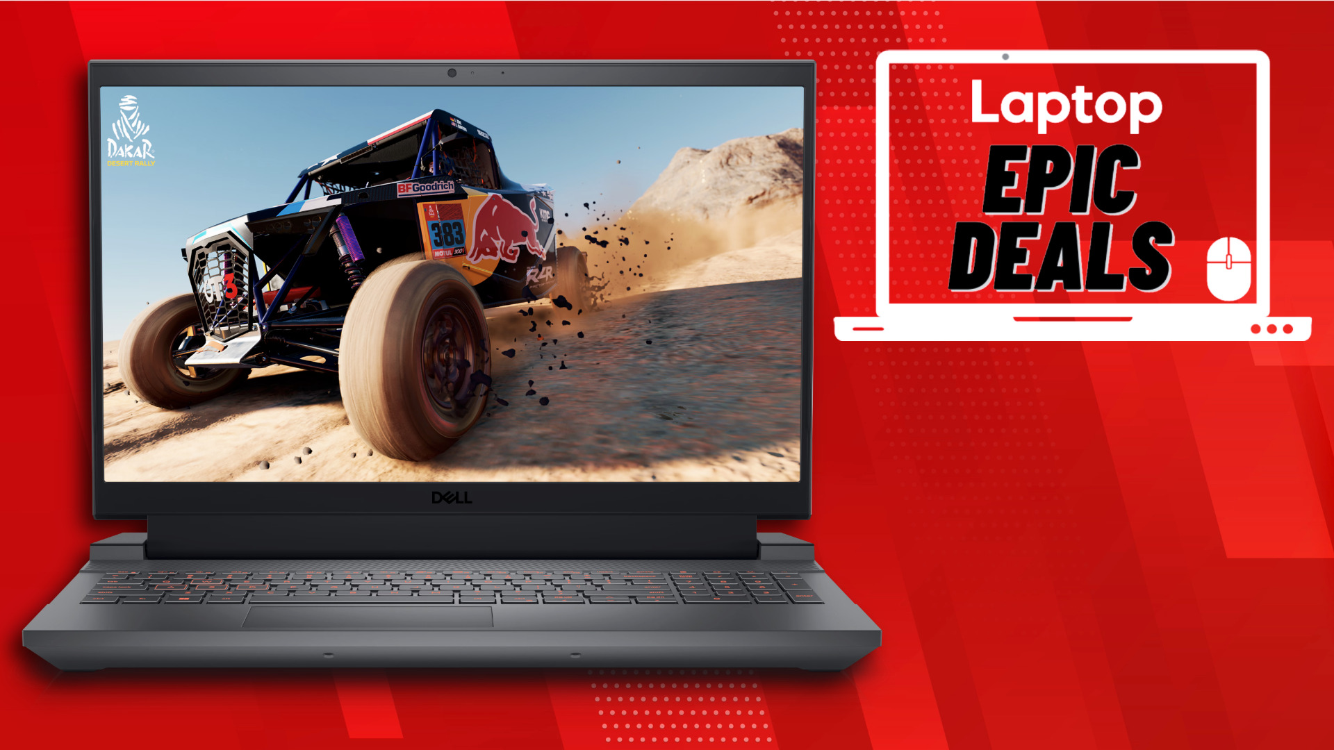 9 Memorial Day gaming deals you don’t want to miss: Save hundreds on gaming gear and score a free copy of DOOM! The Dell G15 gaming laptop beside a Laptop Mag deals icon in front of a red background