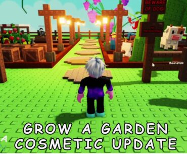 How to Access and Place Cosmetic Items in Grow a Garden