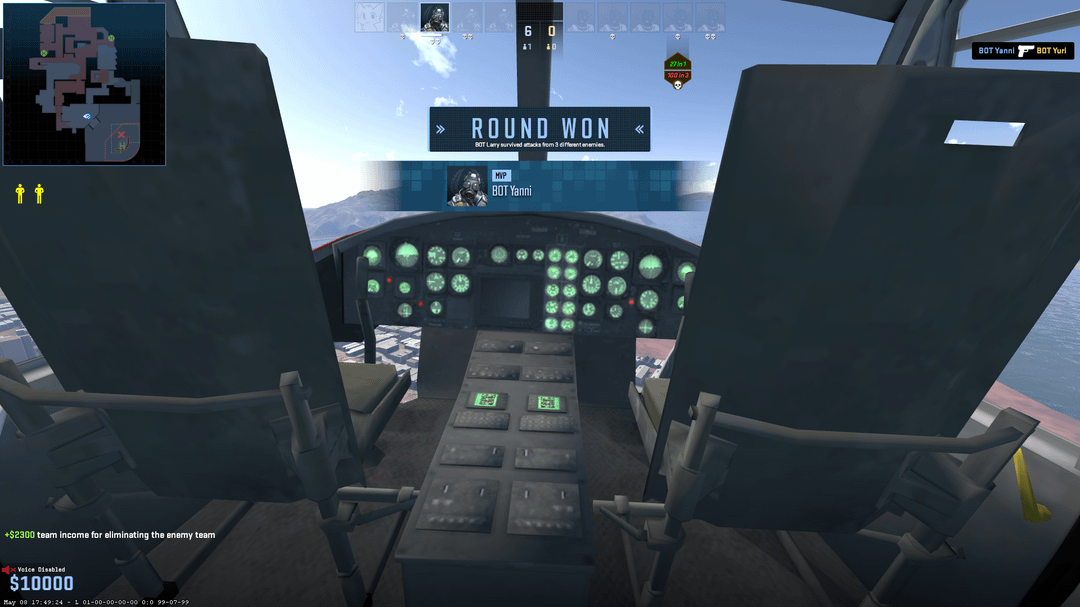 The helicopter on the new Agency map has a (somewhat) modeled cockpit ...