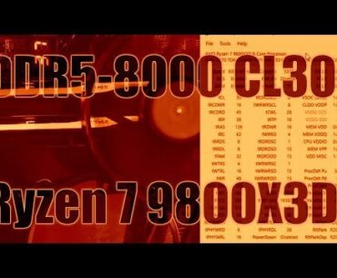 Errors when overclocking G.Skill DDR5-6000 CL26 to 8000 CL30 using Buildzoid's timings