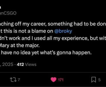 karrigan on broky getting benched
