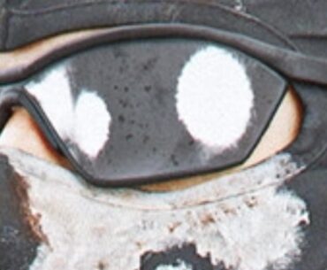 What kind of glasses does Ghost wear?