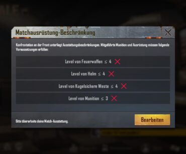 Metro update. First map have now equipment limit.