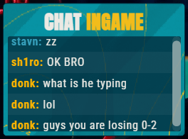 donk: "guys you are losing 0-2" after stavn's "zz"