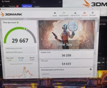 5090 Timespy graphics score suspiciously low