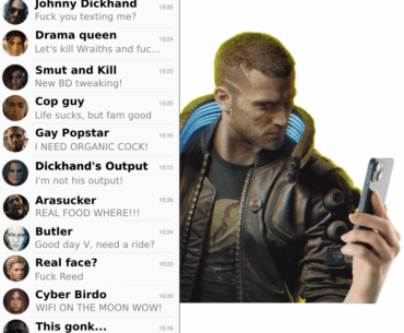 V's holo messages
