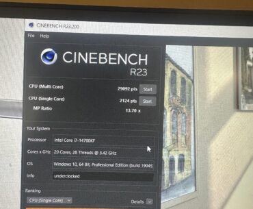 Underclocked my i7 14700kf is the benchmark good ?