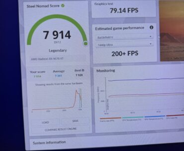 Rx 9070 xt overclocked results