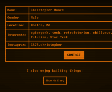 Thoughts on my profile page?