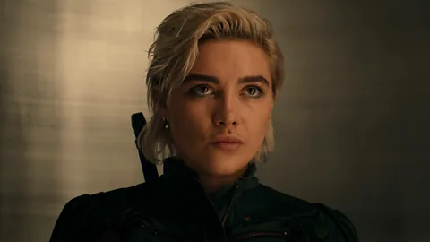 Disney A still of Florence Pugh in Thunderbolts* (Credit: Disney)