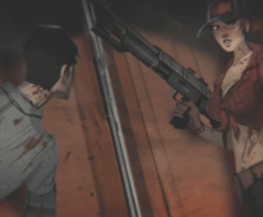 In the Die Rise intro, is this baggage Misty appears to be holding a weapon that she hands to Stuhlinger?