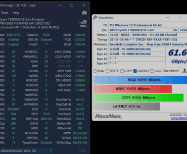 98ns latency on G.skill CL26 6000MHZ