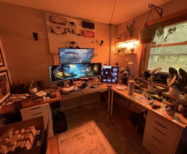 I wish we saw more setups in use rather than cleaned and staged. Here’s mine on the daily!