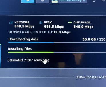 I plugged my Ethernet cable in for the first time ever. Feels like I’ve got all the internet in the neighborhood now