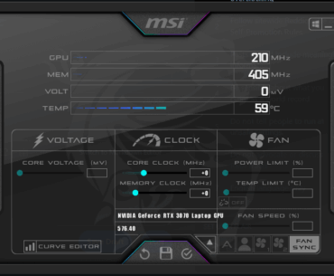 Power limit slider is empty