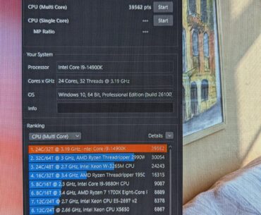 i9-14900k Cinebench 39.5K