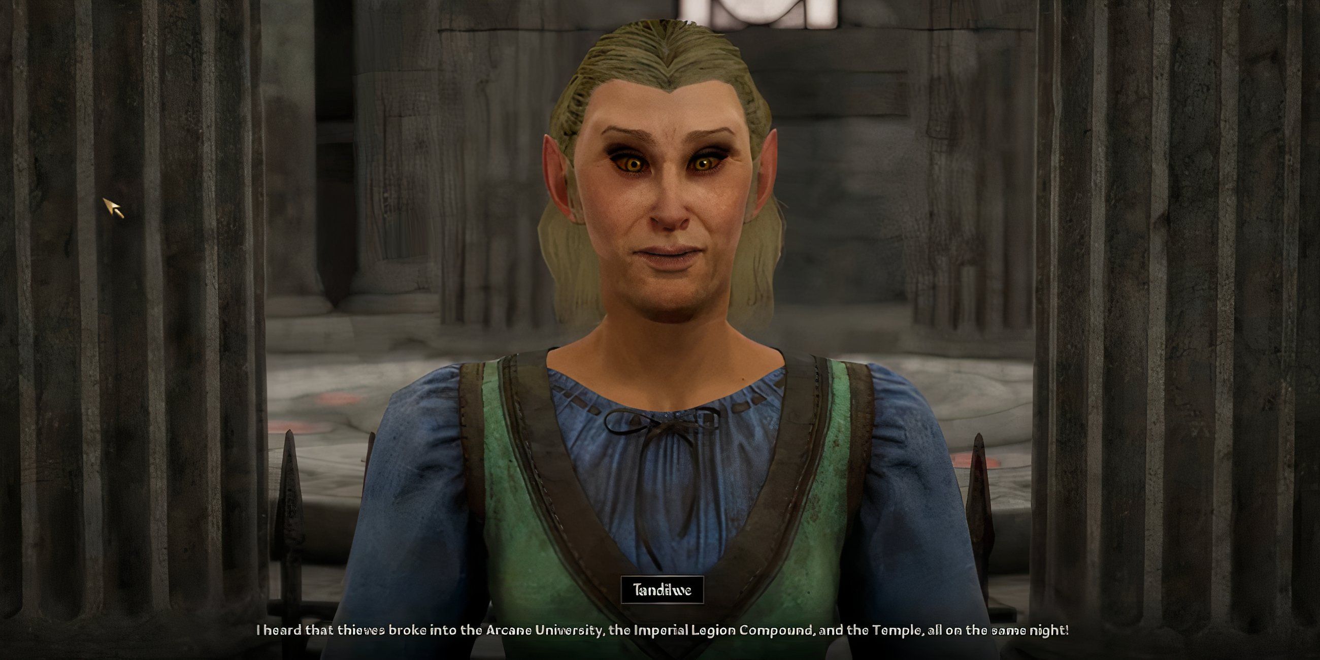 Tandilwe's infamous blooper redone in Oblivion Remastered